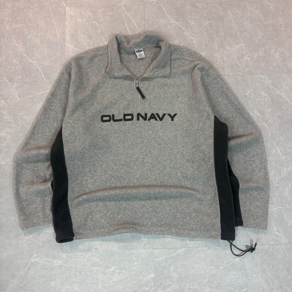 Y2K Old navy gray quarter zip fleec